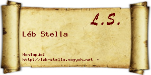 Léb Stella névjegykártya