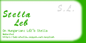 stella leb business card